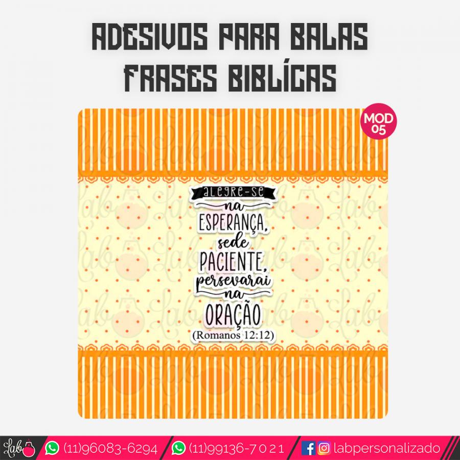 Adesivos para Balas - Frases Bíblicas Adesivo couche 115 grs - Lab  Personalizado