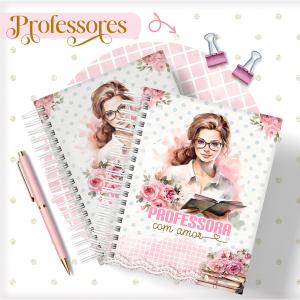 Agenda Professores Feminina  21.5cm x 15,5cm    