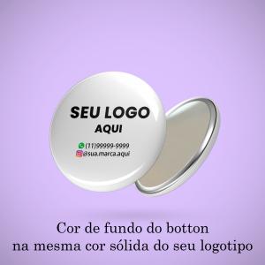 Espelho de Bolsa Personalizado com Logo  5.5x5.5 cm    